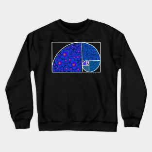 Floral Fibonacci Spiral Crewneck Sweatshirt